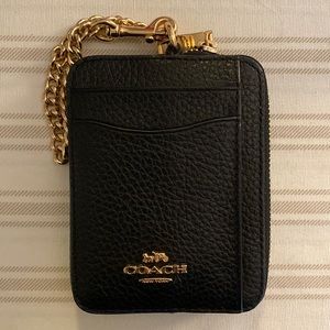 Coach Zip Wallet with Chain